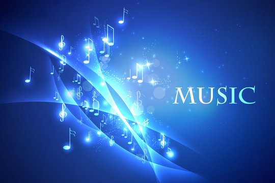 illustration abstract music background