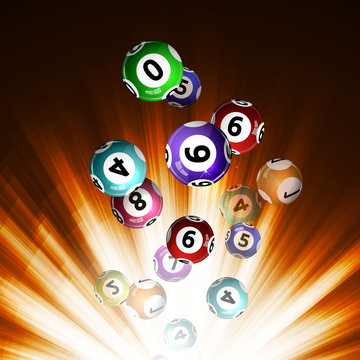 background lottery balls