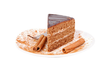 Cake and cinnamon