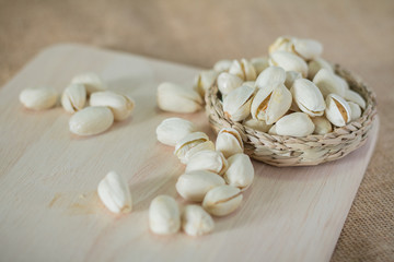 Salty pistachios nuts