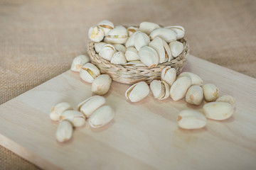Salty pistachios nuts