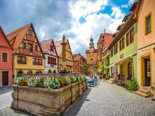 Fototapeta na wymiar Historic Rothenburg ob der Tauber, Bavaria, Germany