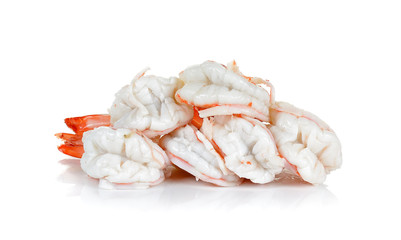 Shrimp isolated on the white background