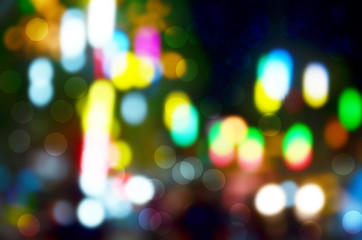 Bokeh occur from Neon lighting