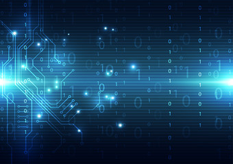 Abstract security digital technology background. Illustration Vector