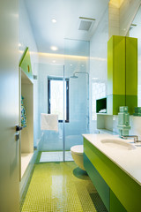 interior of modern bathroom