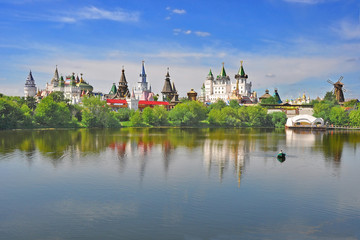 Moscow. Izmailovo. View of the Kremlin in Izmailovo