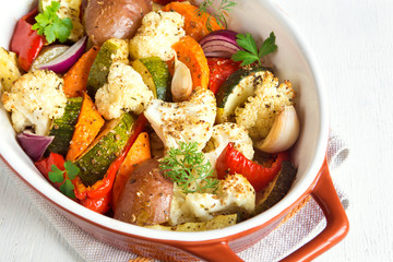 oven baked vegetables