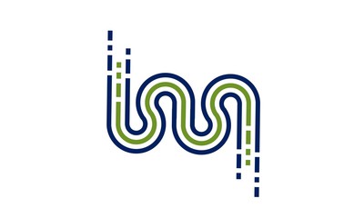 Elements of the concept logo eagles' wings to fly colorful as letters and initials in 3D logo and a logo or a color flat-panel