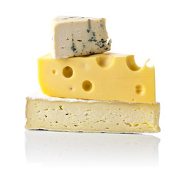 cheese isolated on white