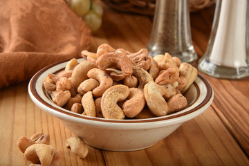 Cashews close up