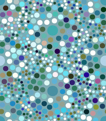 Colorful pattern of circles different color and sizes.