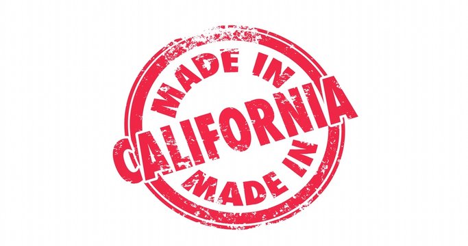 Made in California CA Product Stamp Manufacturing Pride 4K
