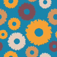 Seamless vector background with decorative flowers. Print. Cloth design, wallpaper.
