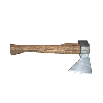 3d model of Old Hatchet Isolated on White Background
