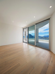 Interior of modern penthouse