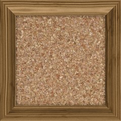 cork bulletin board in a wooden frame, isolated