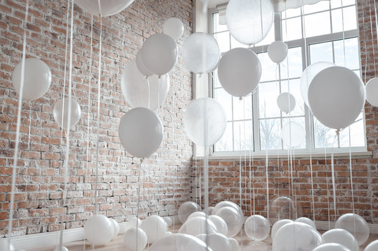 White And Transparent Balloons