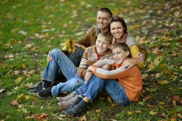 beautiful happy family 