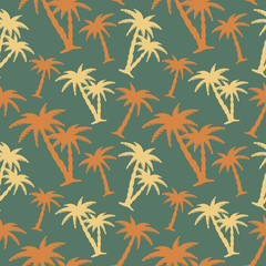 Fototapeta premium Seamless pattern with palm trees 