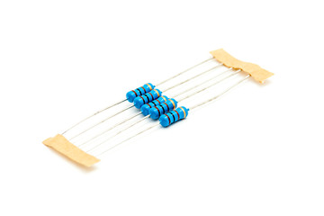 Resistors isolated  on white background
