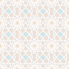 Traditional Ornamental Seamless Islamic Pattern