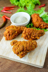 Fried spicy Chicken with roasted rice powder