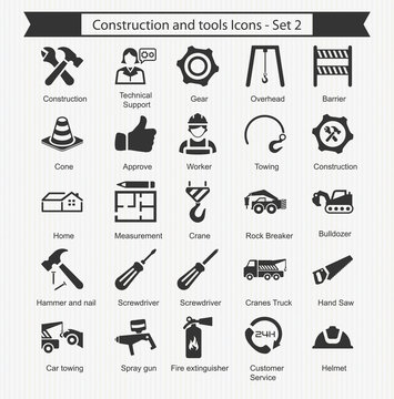 Construction and Tools Icons - Set 2