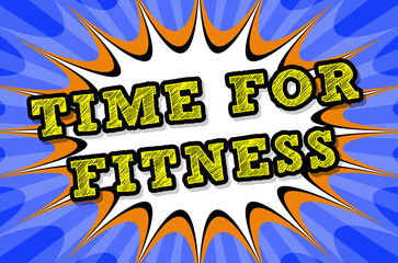 Fototapeta premium Time for Fitness action