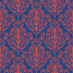Damask wallpaper