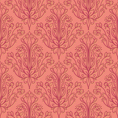 Damask wallpaper