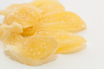 Fototapeta na wymiar Dry fruit Ginger with suger coated