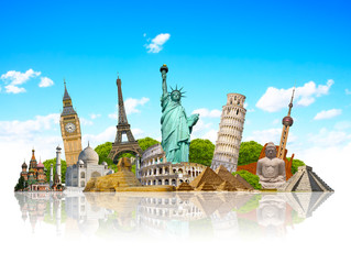 .Famous monuments of the world