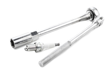 Spark plug and ratchet