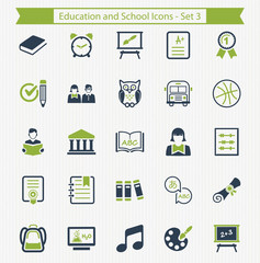 Education and School Icons - Set 3