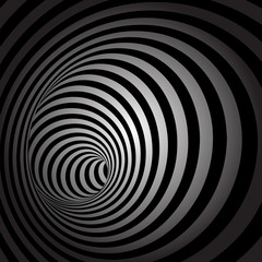 Spiral Striped Abstract Tunnel Background