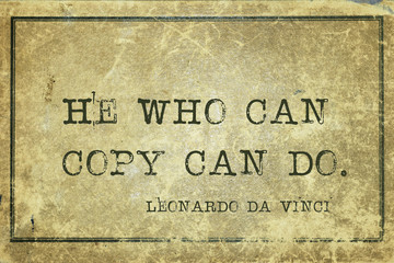 can copy DaVinci