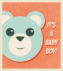 Baby Boy Arrival Card