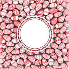 background from ukrainian traditional folk egg