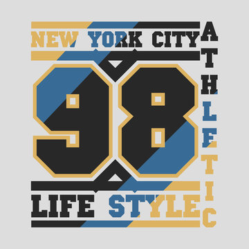 New York typography, design graphic