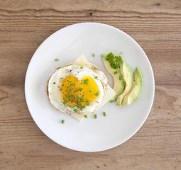 Fried Egg Sandwich with Avocado