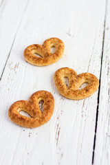 Pretzel with cinnamon and sugar
