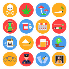  Drugs Icons Set 