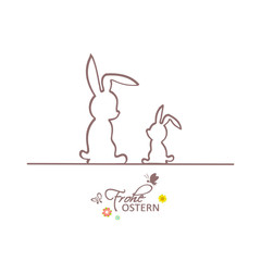 Frohe Oatern - Osterhase