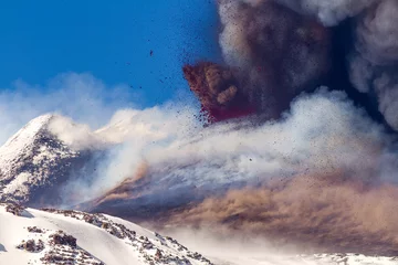 Foto auf Leinwand Volcano etna eruption © Wead