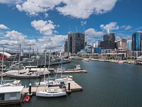 Darling Harbor during the day