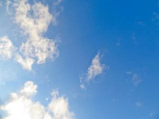 blue sky and clouds
