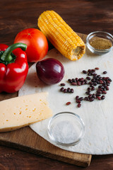 Vegetarian Mexican quesadillas with cheese