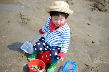 潮干狩り