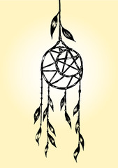 Hand Drawn Vecter of Dream Catcher